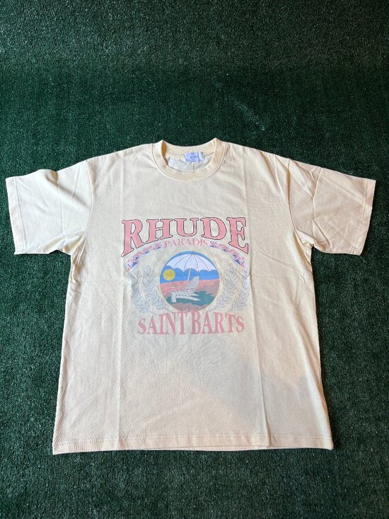 Rhude Other - Rhude Saint Barts Graphic Tee Cream NWT